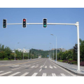 Pólo de iluminação de sinal de trânsito de rua